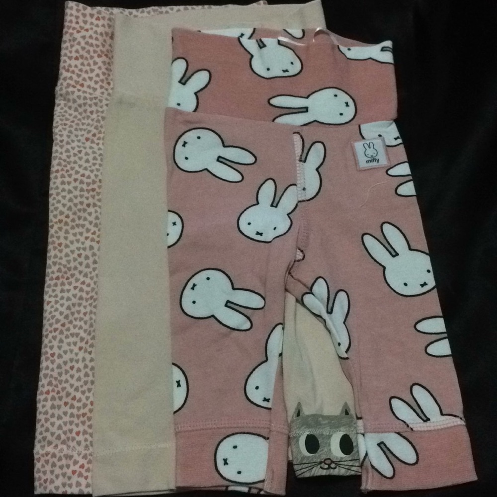 3 H&M Baby Leggings size 1-2M & 2-4M